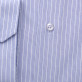 Jasnobłękitna taliowana koszula w paski i prążki