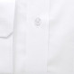 Biała taliowana koszula w drobne prążki