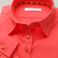 Klasyczna marchewkowa bluzka z pomarańczowymi guzikami