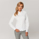 Klasyczna biała bluzka ze stylowymi guzikami