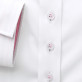 Biała bluzka z różowymi kontrastami