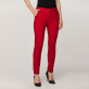 Czerwone klasyczne spodnie garniturowe typu long size