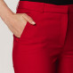 Czerwone klasyczne spodnie garniturowe typu long size