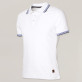 Klasyczna biała koszulka polo z kontrastami