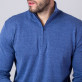 Niebieski sweter rozpinany