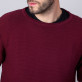 Cienki bordowy sweter