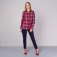 Czerwona bluzka w kratę