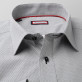 Szara taliowana koszula w drobny wzór