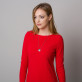 Czerwona sukienka dzianinowa