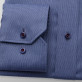 Niebieska taliowana koszula ze stójką
