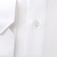 Biała taliowana koszula w jodełkę