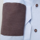 Błękitna klasyczna koszula z brązowymi kontrastami