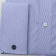 Niebieska taliowana koszula na spinki
