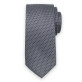 Szary krawat w drobną kratkę