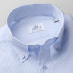 Błękitna taliowana koszula w paski