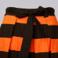 Spódnica w czarne i pomarańczowe pasy