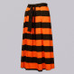 Spódnica w czarne i pomarańczowe pasy