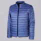 Niebieska przejściowa kurtka pikowana