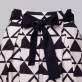 Spódnica w czarne i beżowe trójkąty