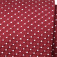 Klasyczny czerwony krawat w kropki