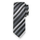 Klasyczny czarny krawat w paski