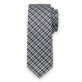 Krawat w czarno-szarą kratkę