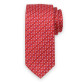 Czerwony krawat w drobne kwadraty