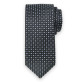Czarny krawat w geometryczne wzory