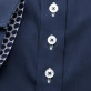 Granatowa bluzka z kontrastami w grochy