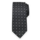 Czarny krawat w kwadraty