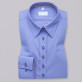 Niebieska bluzka z kontrastami