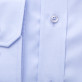 Błękitna taliowana koszula z klasycznym kołnierzykiem