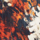 Granatowa plisowana apaszka w kolorowy wzór