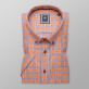 Klasyczna pomarańczowa koszula w kratkę