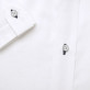 Biała taliowana koszula z dodatkiem lnu
