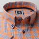 Klasyczna pomarańczowa koszula w kratkę