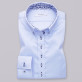 Błękitna bluzka z niebieskimi kontrastami typu long size
