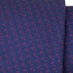 Wąski granatowy krawat w czerwone wzory