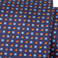 Wąski granatowy krawat w kolorowe kwadraty