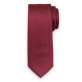 Wąski bordowy krawat w delikatny wzór