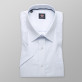 Biała klasyczna koszula w drobną kratkę
