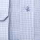 Błękitna taliowana koszula w kratkę
