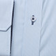 Błękitna klasyczna koszula z kontrastami