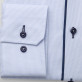 Błękitna taliowana koszula z kontrastami