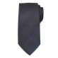 Klasyczny czarny krawat w kratę