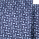 Wąski krawat w granatowo-niebieski wzór