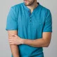 Turkusowy t-shirt rozpinany CASA MODA