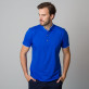 Modrakowa koszulka polo ze stójką