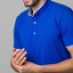 Modrakowa koszulka polo ze stójką