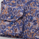 Niebieska klasyczna koszula w kwieciste wzory